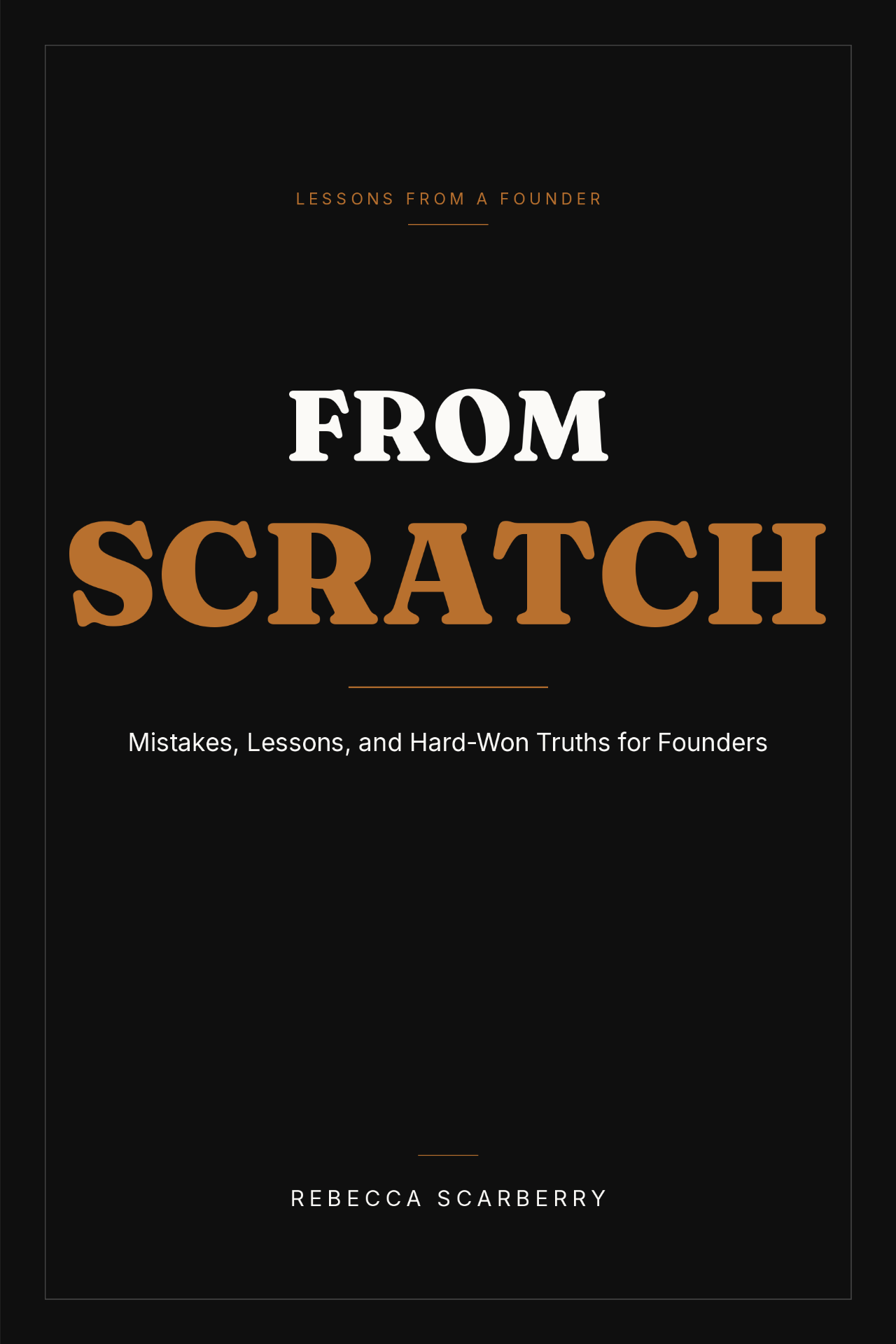From Scratch by Rebecca Scarberry, book cover