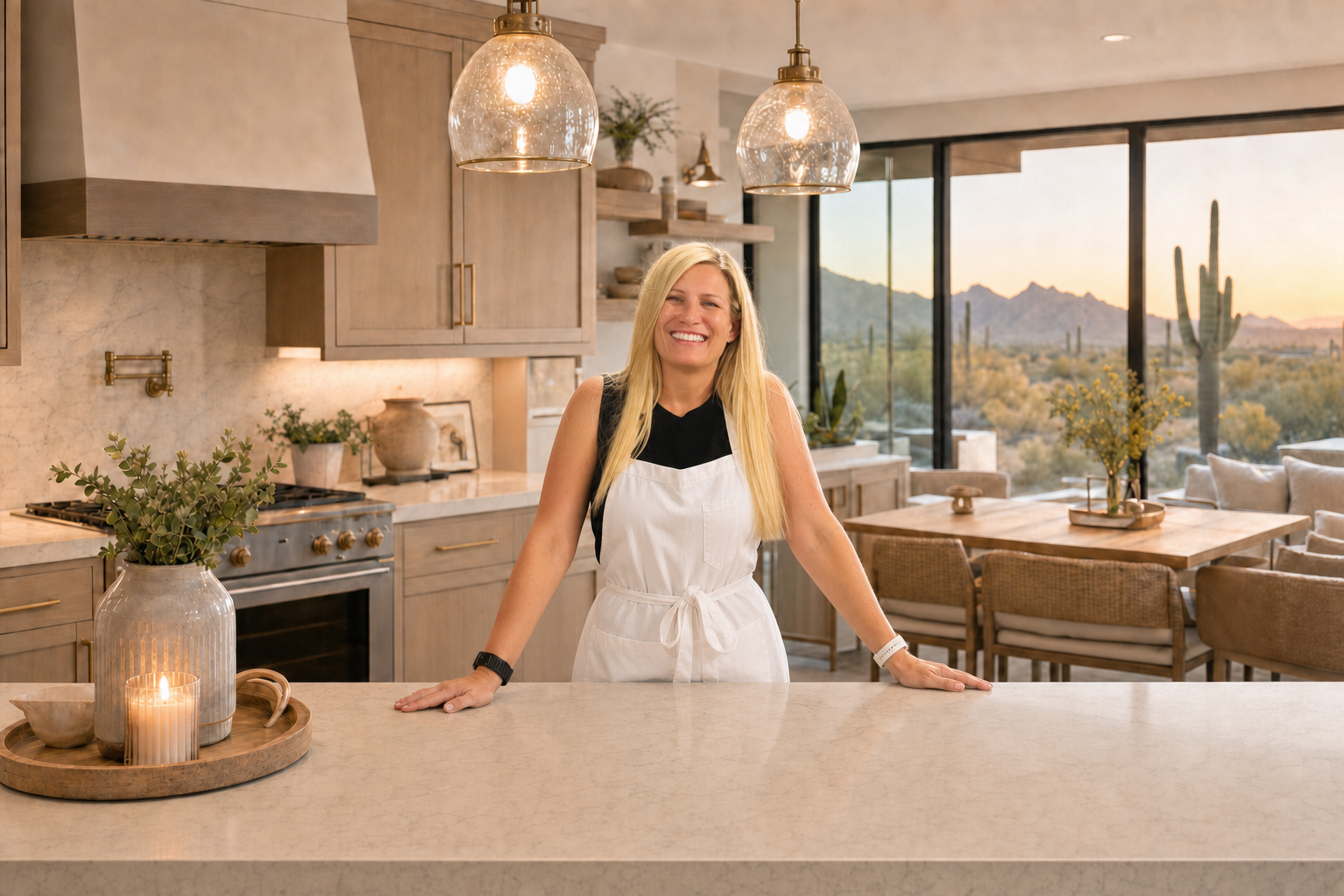 Rebecca Scarberry in her kitchen